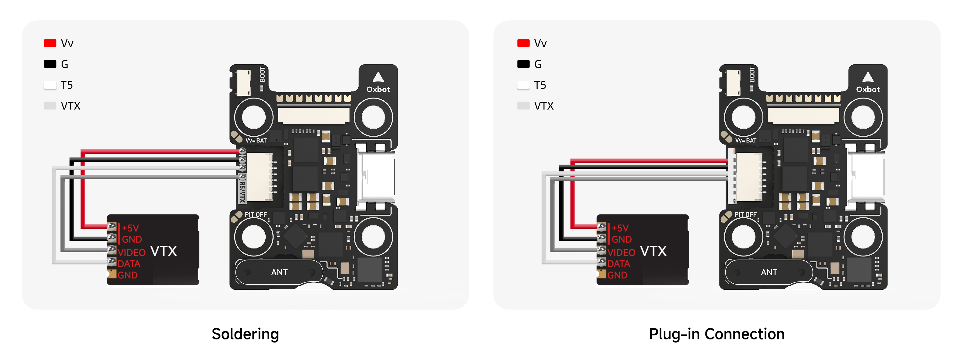 5V analog VTX wiring overview