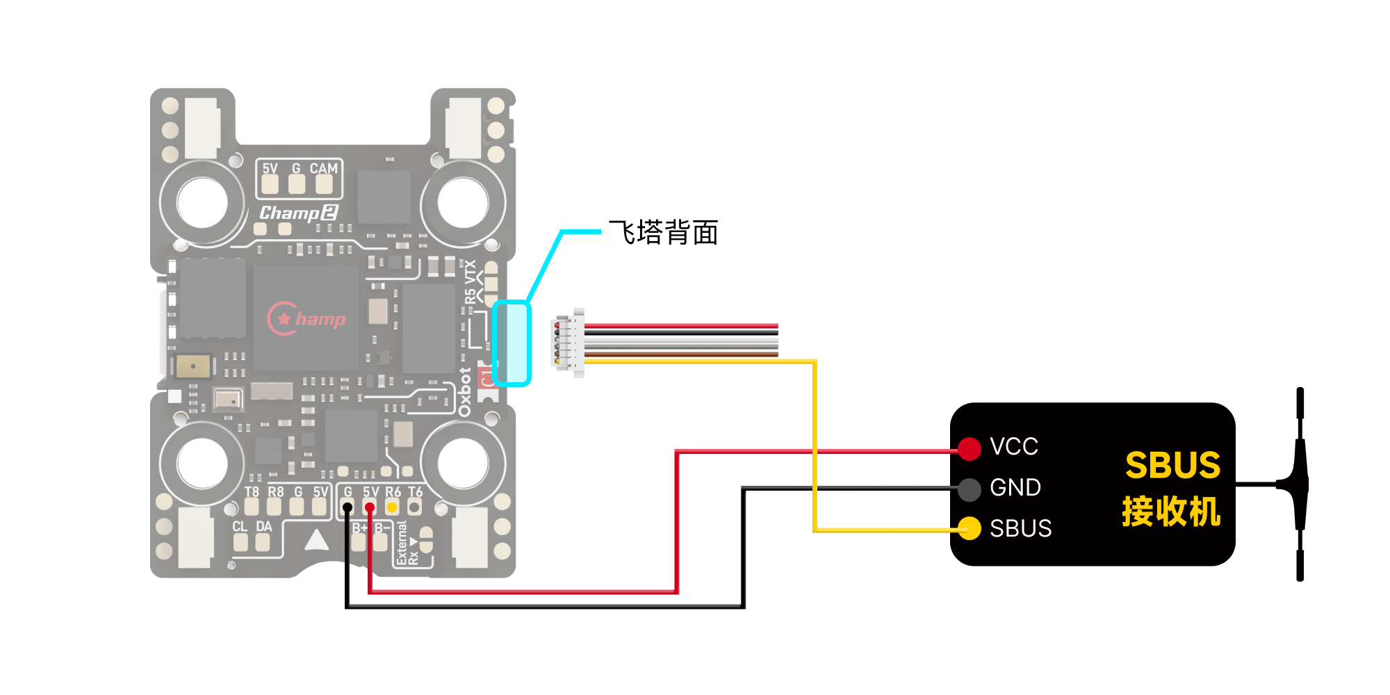 SBUS 接收机接线