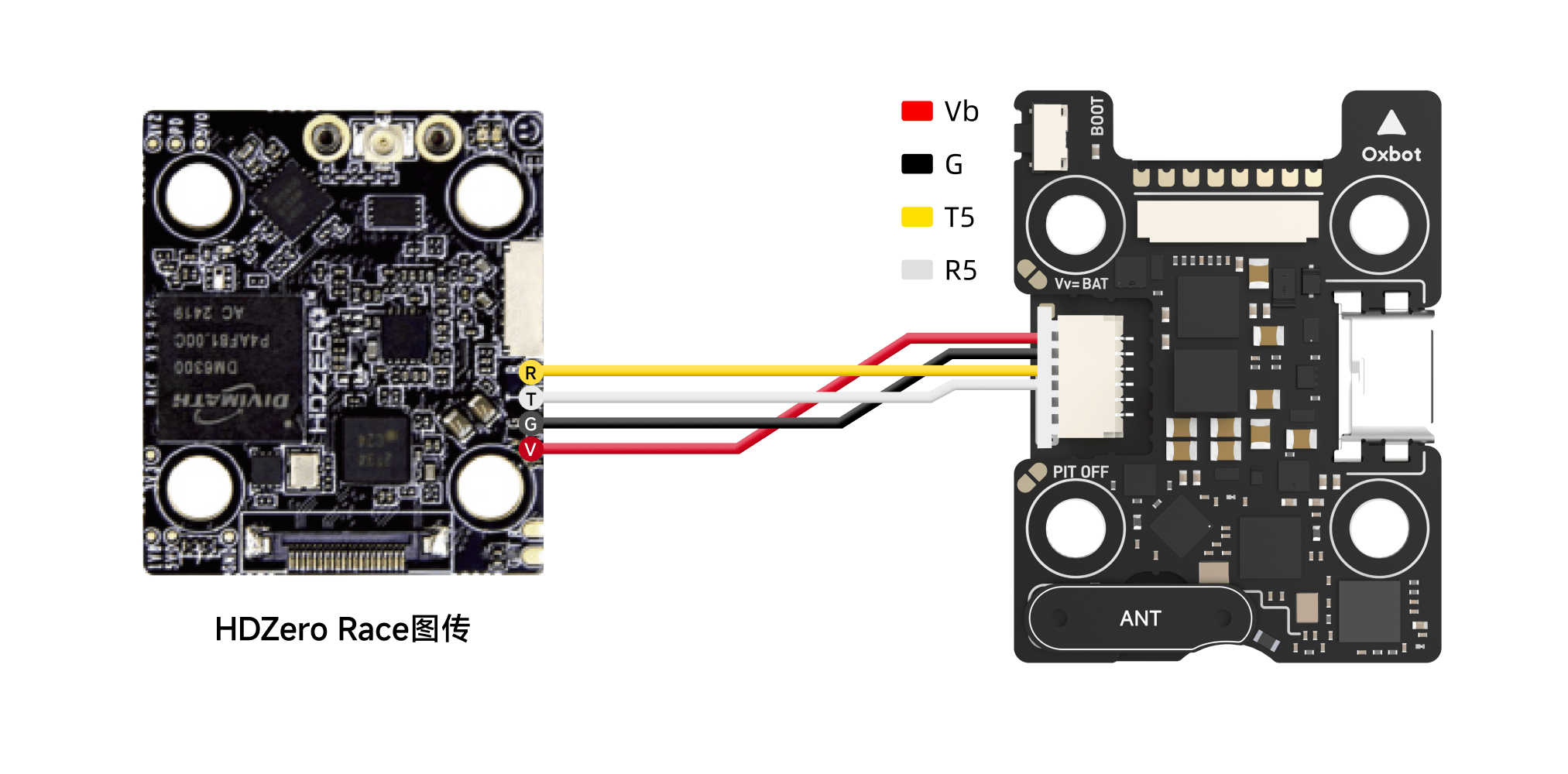 HDZero Race V3 接线示意